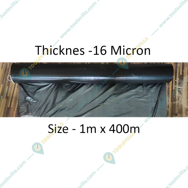 High Quality 16 micron, 1 x 400 meter Mulching Sheet | Suitable for Garden and Nursery